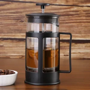 Heat Resistant Borosilicate Glass French Press Coffee Tea and Espresso Maker