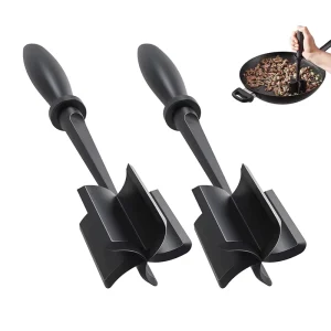 Heat Resistant Food Grade Kitchen Utensils Non-stick Handle Cooking Tool Beef Hamburger Chopper Kitchenware Meat Masher