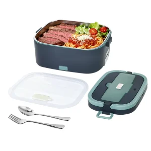 Heated Lunch Boxes Stainless Steel Container 80W Fast Heating Electric Lunch Box Food Warmer for Adults