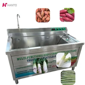 Heavy Capacity Ozone Bubble Vegetable Washer 150KG With Heater and Stainless Steel Design for Hotel Restaurant and School Use