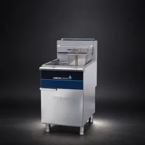 Heavy Duty 5 Tube Commercial Gas Deep Fryer 150,000 BTU High Output Stainless Steel Floor Model Fryer