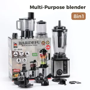 Heavy Duty 8 in 1 Multifunctional Blender Multi Purpose Juicer Big Capacity High Speed Blender