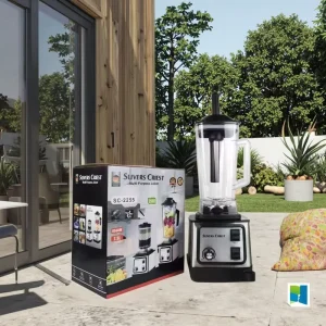 Heavy Duty 8500W 2 in 1 Blender Large 2.5L Jar + 600ML Cup Plastic Body Stainless Steel Base Smoothie Maker