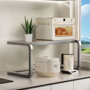 Heavy Duty Carbon Steel Eco Friendly Non Folding 5 Tier Storage Shelves Lacquer Kitchen Bathroom Organizer Rack Holder Rack