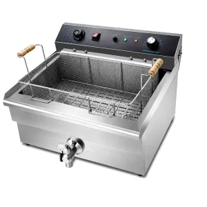 Heavy Duty Commercial Deep Fryer 35L Electric Stainless Steel Frying Machine for Kitchen Equipment Supplier