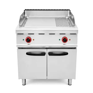 Heavy-Duty Commercial Electric Griddle with Storage Cabinet Stainless Steel Flat Grill for Hotel Restaurant Fast Food Equipment