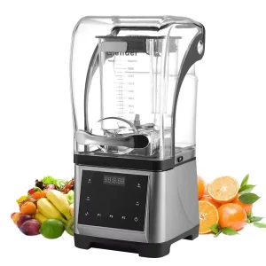 Heavy Duty Commercial Touch Blender for Coffee Shops 98 Series Copper Motor Big Electric Touchpad Plastic
