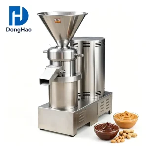 Heavy Duty Stainless Steel Colloid Mill Water Cooling Fine Grinding Equipment for Commercial Chocolate Paste Making Line