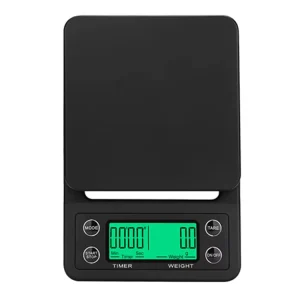 High Accuracy Digital Kitchen Scale Portable ABS LCD Display Food Weighing Scale Coffee Scale with Timer