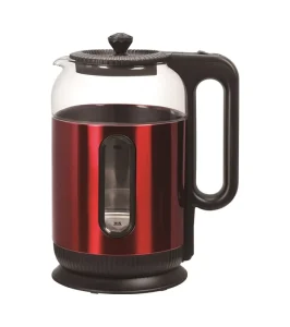 High Boron Glass Electric Kettle With Color Steel 1.8L 1500W 220-240V 50/60Hz