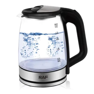 High Borosilicate Glass Electric Kettle 2 L Cordless Hot Water Boiler with LED Light