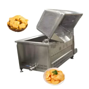 High Capacity Automatic French Fries Banana Chips Mixing Deep Fryer Round Shaped Frying Machine With Agitator
