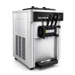 High Capacity Commercial Soft Serve Ice Cream Machine Stainless Steel Frozen Yogurt Maker Factory Direct Supply