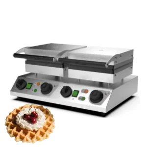 High Capacity Electric Waffle Maker by Heavybao for Hotels and Waffle Trucks Machine for Baking in Cafes