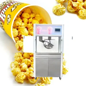 High Capacity Puffed Snack Food Processing Machinery 100kg h Corn Pop Making Lline