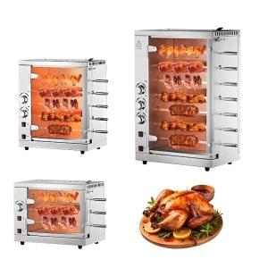 High Capacity Rotisseries Electric Gas Chicken Rotating Grilling Rotisserie Machine Chicken Rotisserie Oven