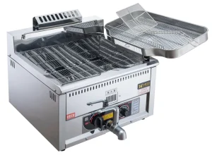 High Efficiency 15 Liters Commercial Deep Fryer Electric Automatic Tabletop Stainless Steel Deep Fryer with Temperature Control