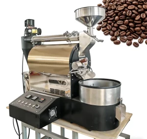 High-Efficiency 1kg per Batch Coffee Roaster Electric Gas Powered for Commercial Use