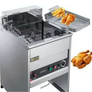 High Efficiency 30L Electric Commercial Grade Heavy Duty Stainless Steel Floor Type Deep Fryer Thermostat 220V/380V