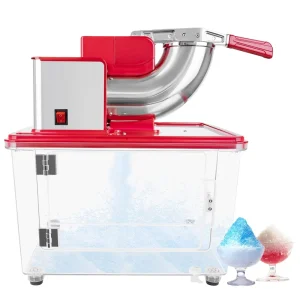 High Efficiency 34L Ice Storage Box Electric Snow Ice Crusher Trituradora De Hielo Commercial Ice Shaver Machine