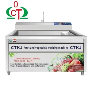 High Efficiency Commercial Vegetable Washing Machine Stainless Steel Fruit Vegetable Washer for Restaurant