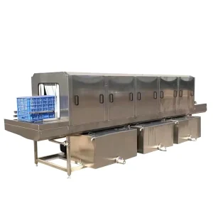 High Efficiency Food Tray Washer Machine Vegetable Basket Washing Machine Turnover Basket Crate Seafood Basket Washing Machine