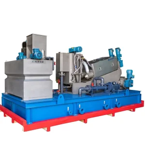 High Efficiency Screw Press Sludge Dewatering Dehydrator Machine for Paper Industry