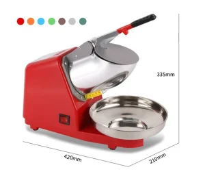 High Efficiency Snow Cone Maker Powerful Block Ice Shaver Machine Electric Ice Crusher