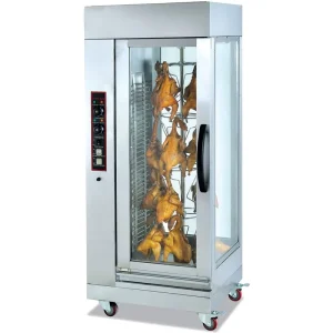 High Efficiency Stainless Steel Commercial Charcoal Chicken Vertical Rotisserie Machine