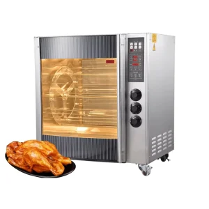High Efficiency Stainless Steel Electric Rotisserie Oven Commercial Chicken Grill Machine