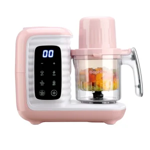 High End Multi Function Electric Digital Baby Food Processor Steamer Blender and Milk Warmer With Recipes Suggestions