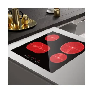 High Grade Glass Hot Plate Ceramic Infrared 4 Burner Built in Electric Cooktop 4 Zones 6000W 1 Year Warranty for Household RV