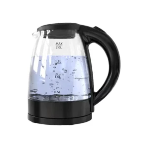 High Heat Resistant 2.0L Glass Electric Kettle with Automatic Shut off Portable for Home Kitchen Use