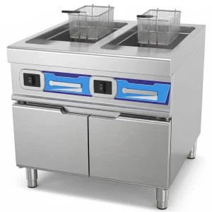 High Performance 304 201 Stainless Steel Commercial Double Bar Deep Fryer for Food Truck