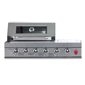 High Performance Built in Gas BBQ Grill Oven with Rotisserie Kit 5 Burners Rapid Heating for Backyard Party