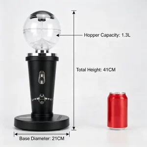 High Performance Full Metal Coffee Grinder 1.3L Commercial Hopper 19 Precise Grind Levels Professional Electric Espresso Mill
