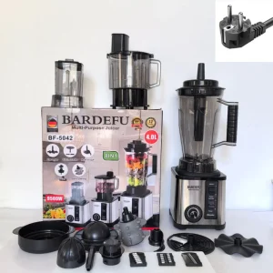 High Power 220V 9500W 4L Industrial Kitchen Appliance EU Plug 8 in 1 High Speed Blender Mixer Processor