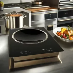 High Power 3500 Concave Induction Cooker Electric Iron Housing Built in Installation for Household Restaurant Use