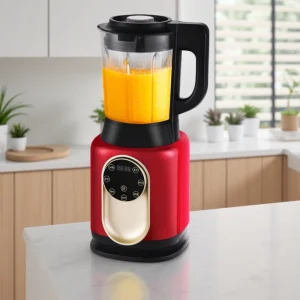 High Power Commercial Grade 2 in 1 Juicer Blender Variable Speed Touchpad Control 1.25L Glass Container Household