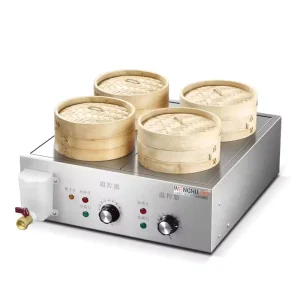 High Power Commercial Induction Electric Dim Sum Steamer Cooker Stainless Steel Steam Machine