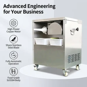 High Power Commercial Meat Slicer Machine QJR 400 Automatic Meat Mincer Grinder for Hot Pot Shop and BBQ Restaurant