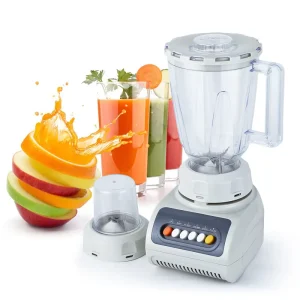 High-Power Electric 600w Kitchen Blender Durable Juicer Food Processor Grinder Attachment Plastic for Household Use