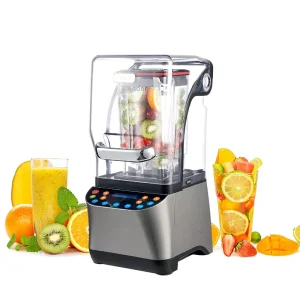 High Power Multifunctional Home Blender Heavy Duty Smoothie and Milkshake Commercial Grade with Low Noise and Soundproof Cover