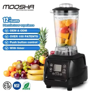 High Power Portable NSF 1.5L Kitchen Bar Smoothie Juice Food Machine Heavy Duty 1500W 2200W Commercial Blender