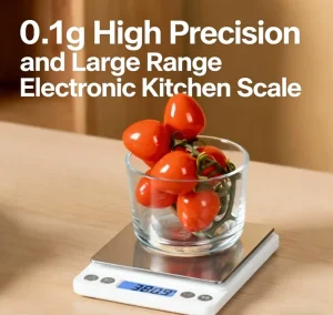 High-Precision ABS Kitchen Scale with Non-Slip Platform and Auto Shut off for Baking and Food Weighing