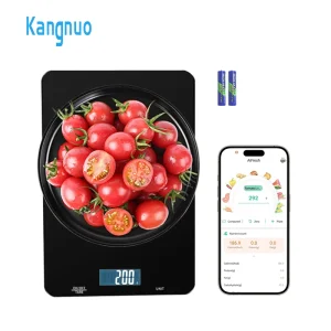 High Precision Bluetooth Tempered Glass Smart Electronic Food Weight Balance Digital Kitchen Scales with App