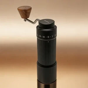 High Precision CNC Manual Coffee Grinder 6 Star SUS420 Burr Custom Logo Aluminum Coffee Mill Zero Plastic Specialty
