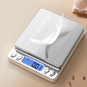 High Precision Stainless Steel Digital Electronic Kitchen Scale USB Battery Powered Home Jewelry & Gold Countertop Weighing