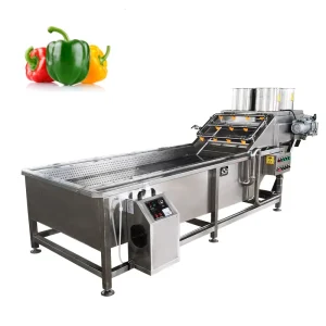 High Pressure Spray Fruit Washer for Commercial Use with Stainless Steel Construction CE Certified Leafy Vegetables