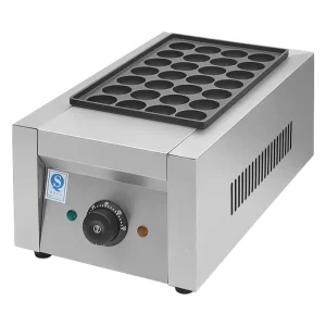 High Productivity Steel Electric Takoyaki Maker CE Certified for Home Use Cooking Snacks